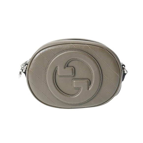 GUCCI Blondie Mini Shoulder グレーブラウン系 760175 800000124187000 - Picture 1 of 9